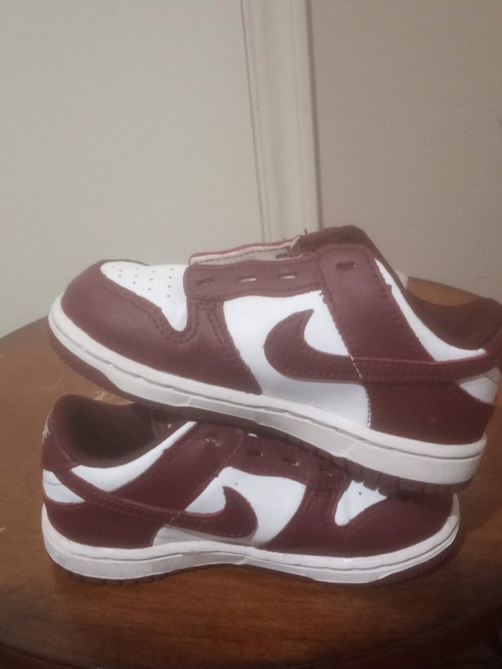Nike Dunk Low White Redwood TD Toddler FB9107-115 8C Retro Authentic Sneakers - Picture 13 of 13